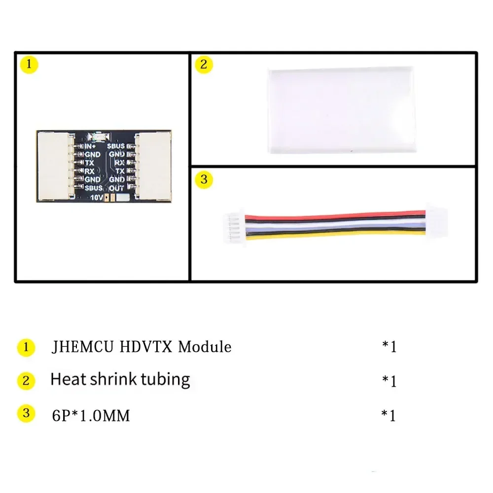 2PCS JHEMCU HDVTX Module for O3/ O4, 5V/ 10V Step-down Module Reduces The Input Voltage of The Air End for FPV DIY Part