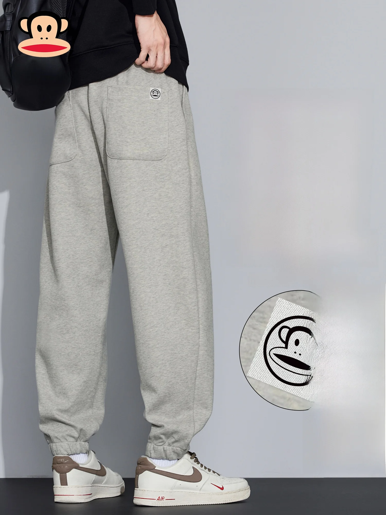 

PaulFrank Loose Fit Spor Men's Casual Pants Spring 2026 New Sle American Trendy Monkey Pattern Sweatpants