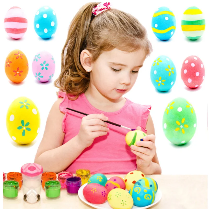 

1 шт. искусственных пластиковых яиц, реалистичные яйца для розыгрышей и шуток, украшения для пасхальных вечеринок, необычные материалы для поделок своими руками для детей и взрослых