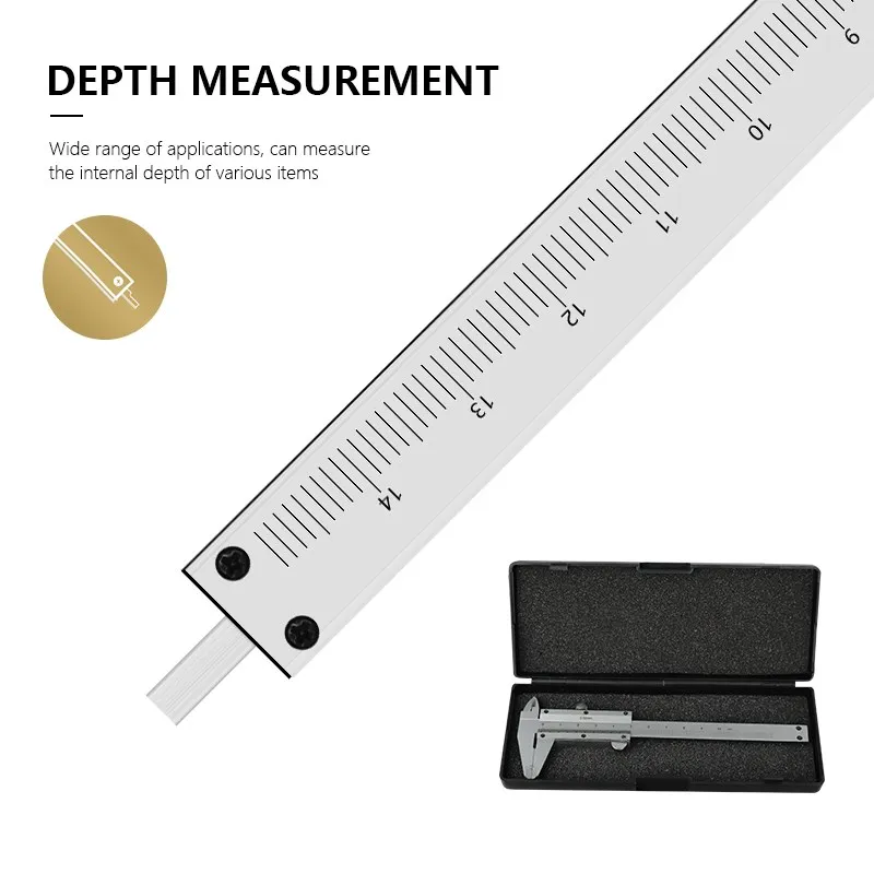 OUIO 0-150mm 0-200mm 0-300mm zaciski Vernier precyzja 0.02mm ze stali nierdzewnej przyrząd pomiarowy narzędzia mikrometr