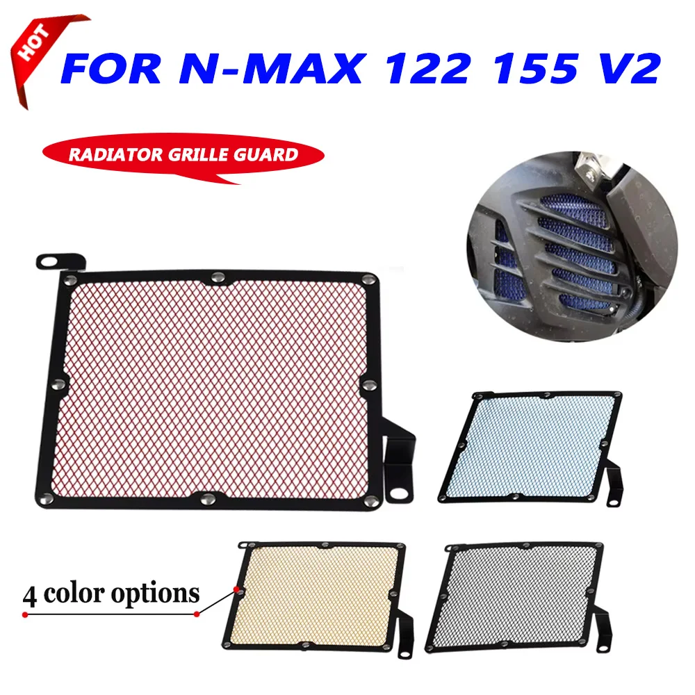 

2024 NMAX155 Motorcycle Radiator Grille Guard Grill Cover Bezel Protector For Yamaha NMAX 155 125 NMAX125 2020-2023 Accessories