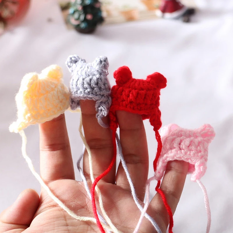 1/12 Dollhouse Miniature Fashion Cute Knitted Beanie Hat Cap Micro Scene Accessaries Doll Decoration