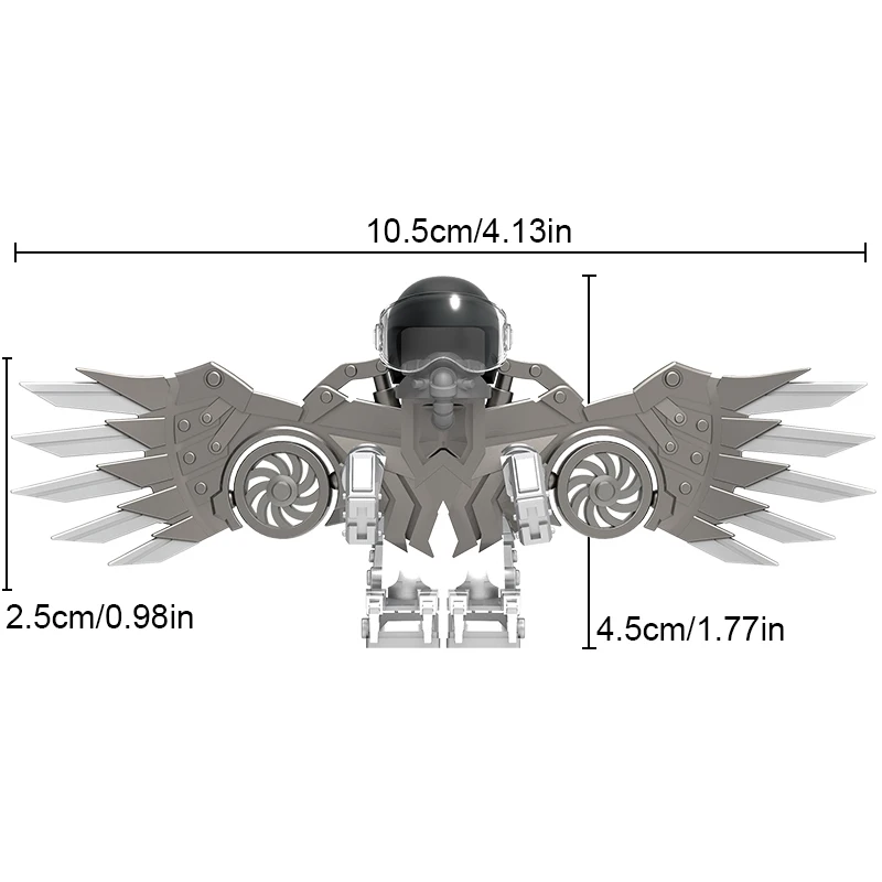 Bloques de construcción modelo educativo para niños, juguete de ladrillos para armar película Vulture DT01, ideal para regalo de Navidad