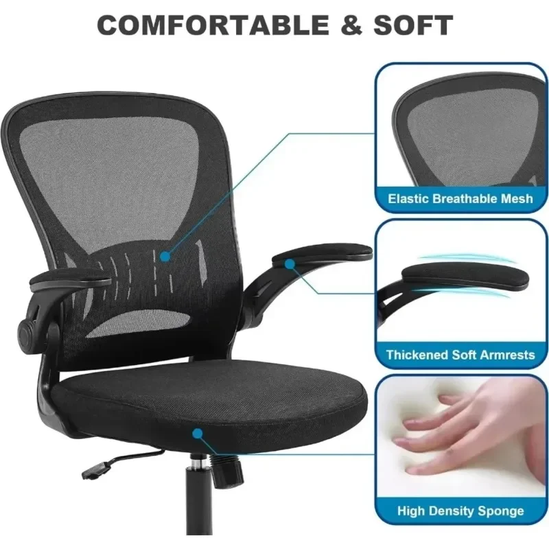 Ergonomic School Office เก้าอี้ Breathable ตาข่ายหมุน Chaise Nordic เยาวชนยกเก้าอี้คอมพิวเตอร์สําหรับผ่อนคลาย Home Supplies