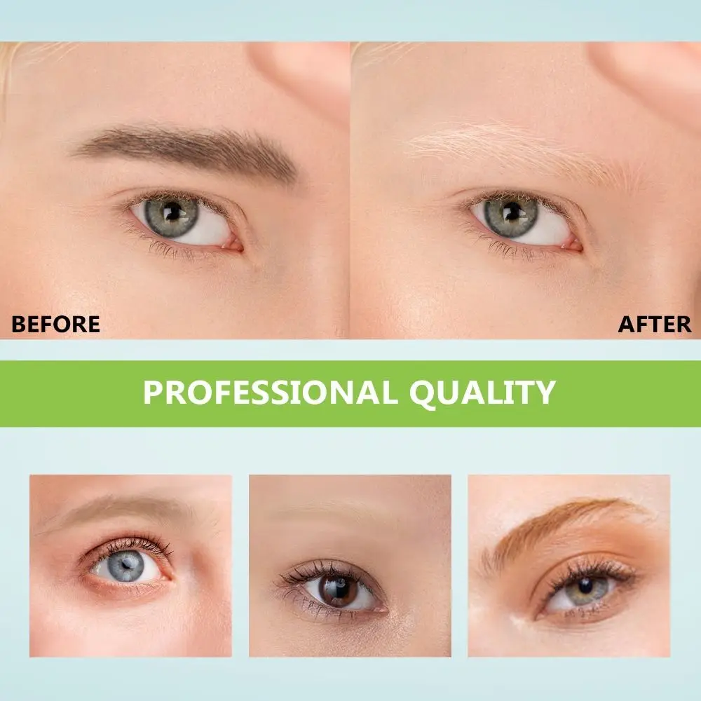 Kit de blanchiment des sourcils, 5 Applications, Kit de éclaircissement des sourcils facile à utiliser, crème éclaircissante rapide sans goutte