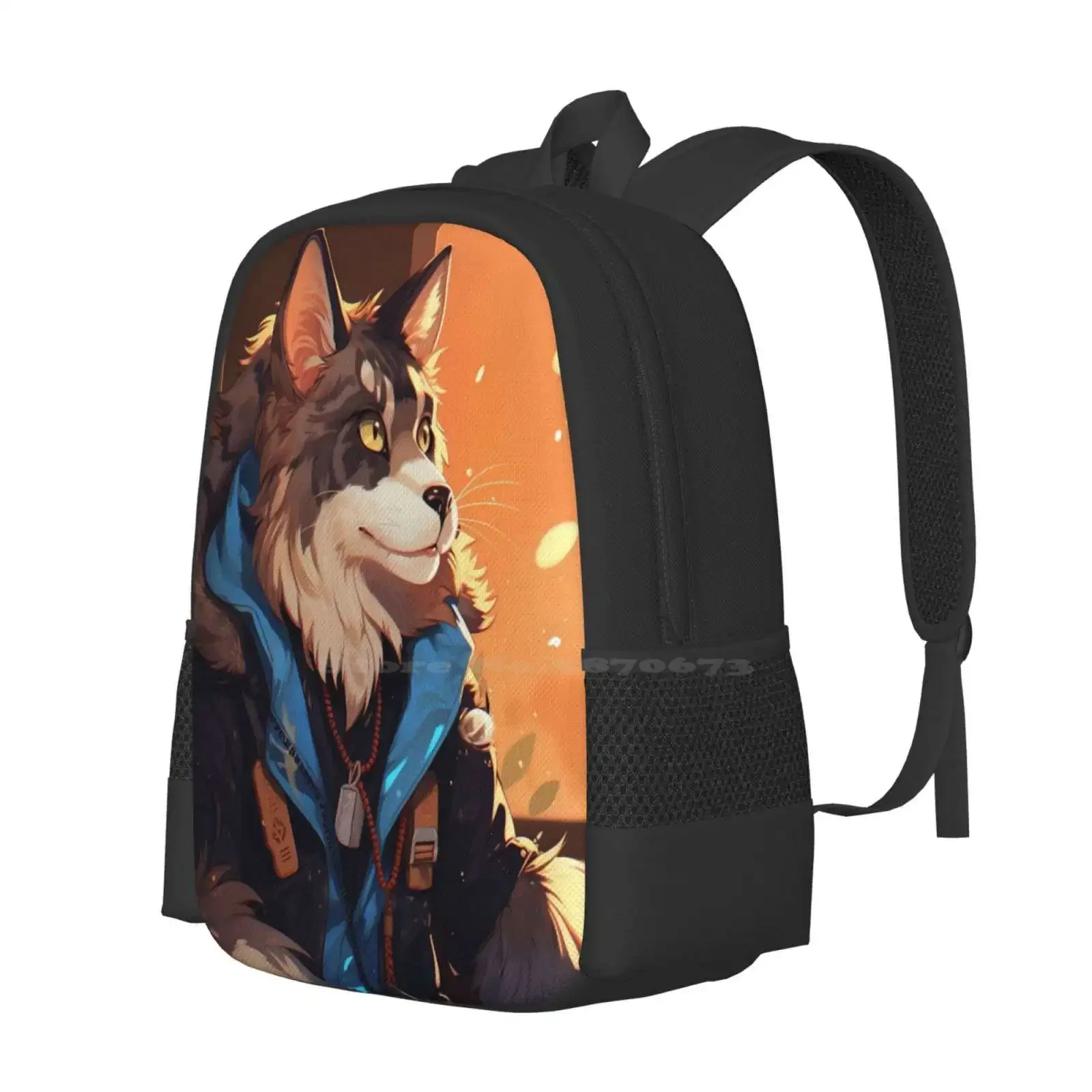 بعد آثار أقدام القط: اكسبلورر في قماش رائجة البيع حقيبة مدرسية على ظهره حقائب الموضة طبيعة غابة اكسبلورر القط الحيوان #2