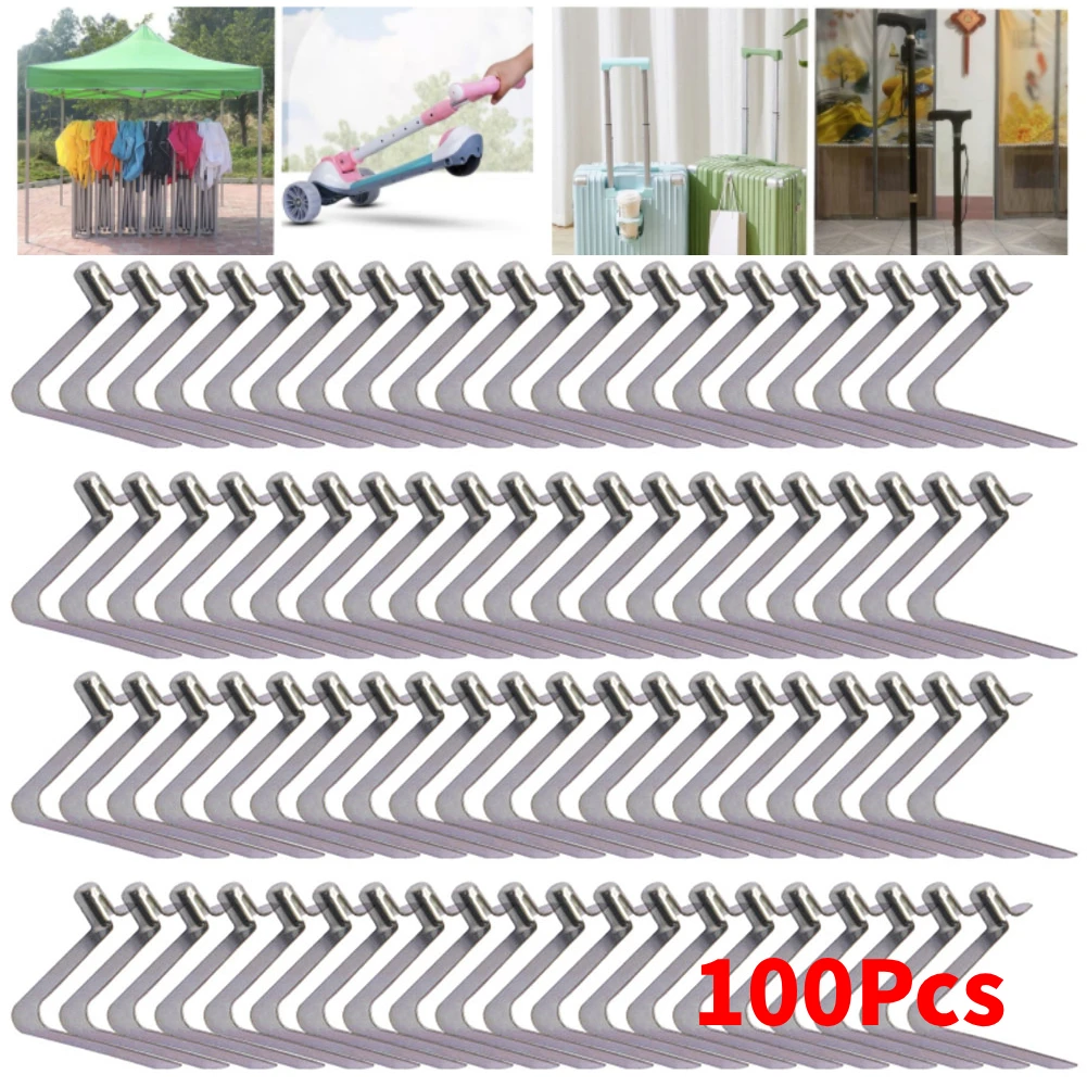 100 stücke Kajak Paddel V-Förmigen Frühling Clip Locking Rohr Pin Push-Clip Für Zelt Pole 5,5mm Kajak-paddel Frühling Clips Boot Zugang
