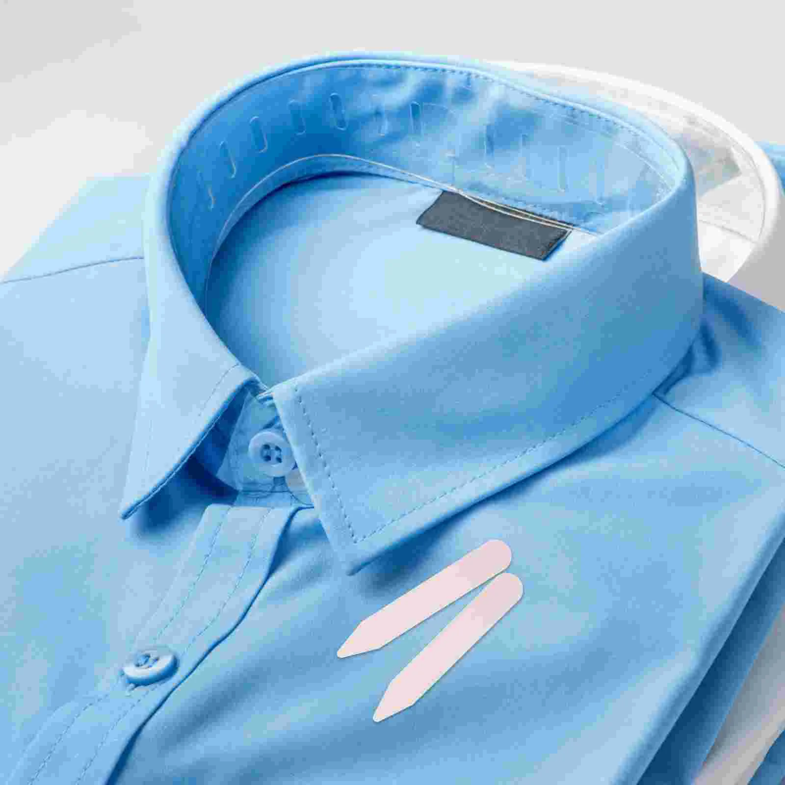 200pcs White 5CM 6 5CM 7CM Sizes Stay Keep Stiffener Crisp Men Dress Shirt Accessories Collar Plastic Collar Stay Bone