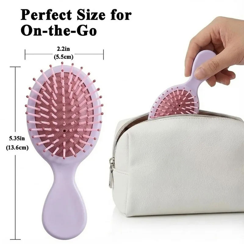 5 mini air bag comb portable small air cushion comb massage comb, travel wet hair brush, suitable for most hair, travel brush.