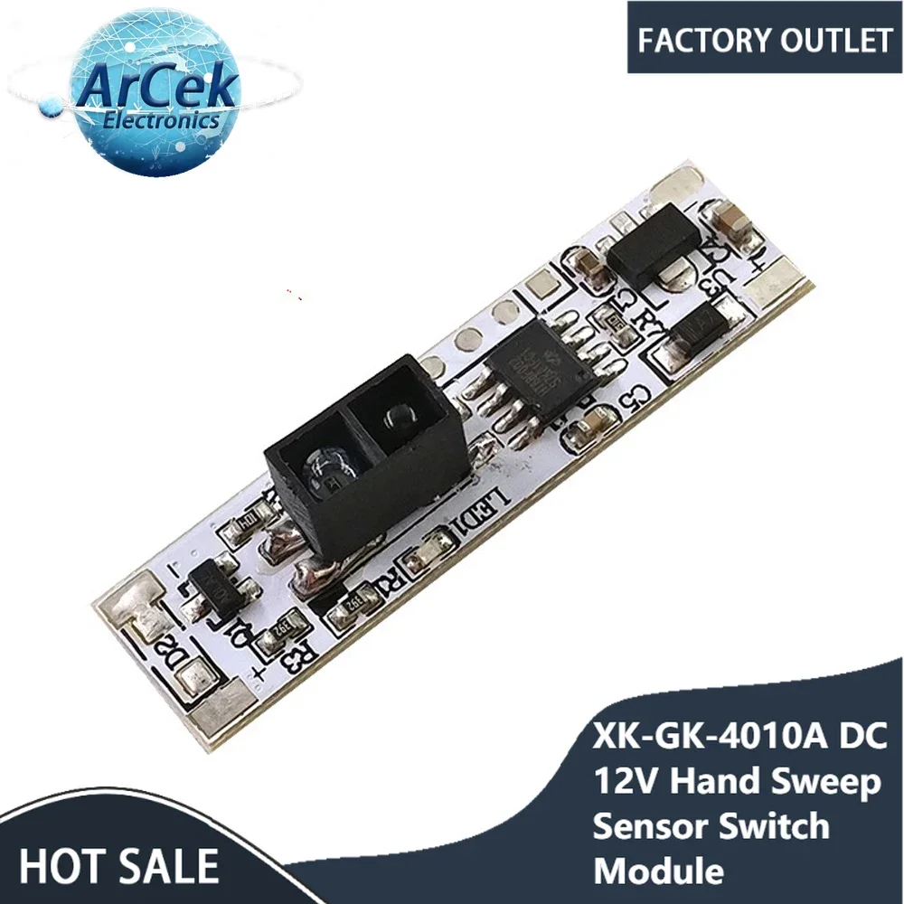 

XK-GK-4010A DC 12V Hand Sweep Sensor Switch Module Short Distance Scan Sensor Board