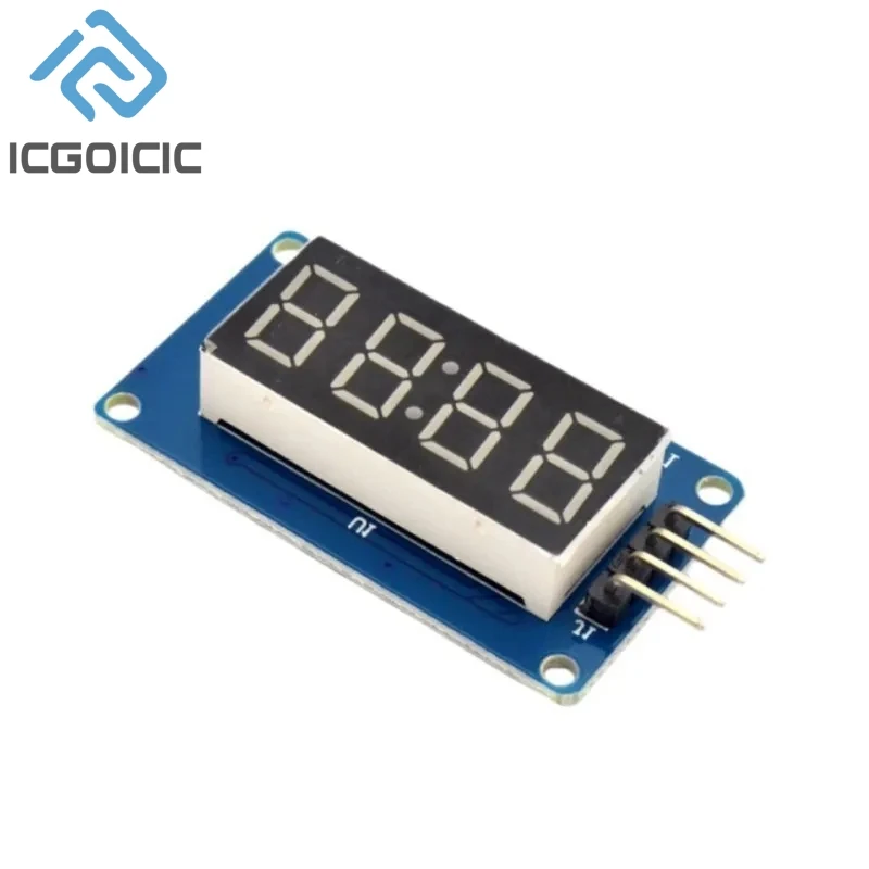 TM1637 Moduł wyświetlacza LED dla Arduino 7 segmentów 4 bity 0,36 cala Zegar CZERWONA anoda Cyfrowa tuba Cztery pakiety sterowników szeregowych