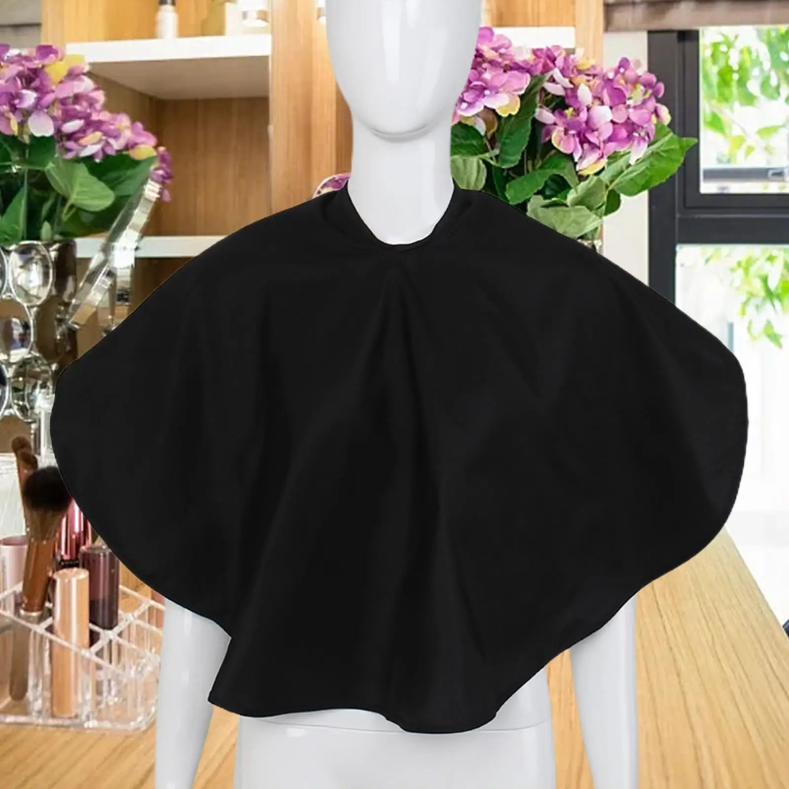 شال قصير لقص الشعر من البوليستر خفيف الوزن لصالونات التجميل الاحترافية والمنزل #2