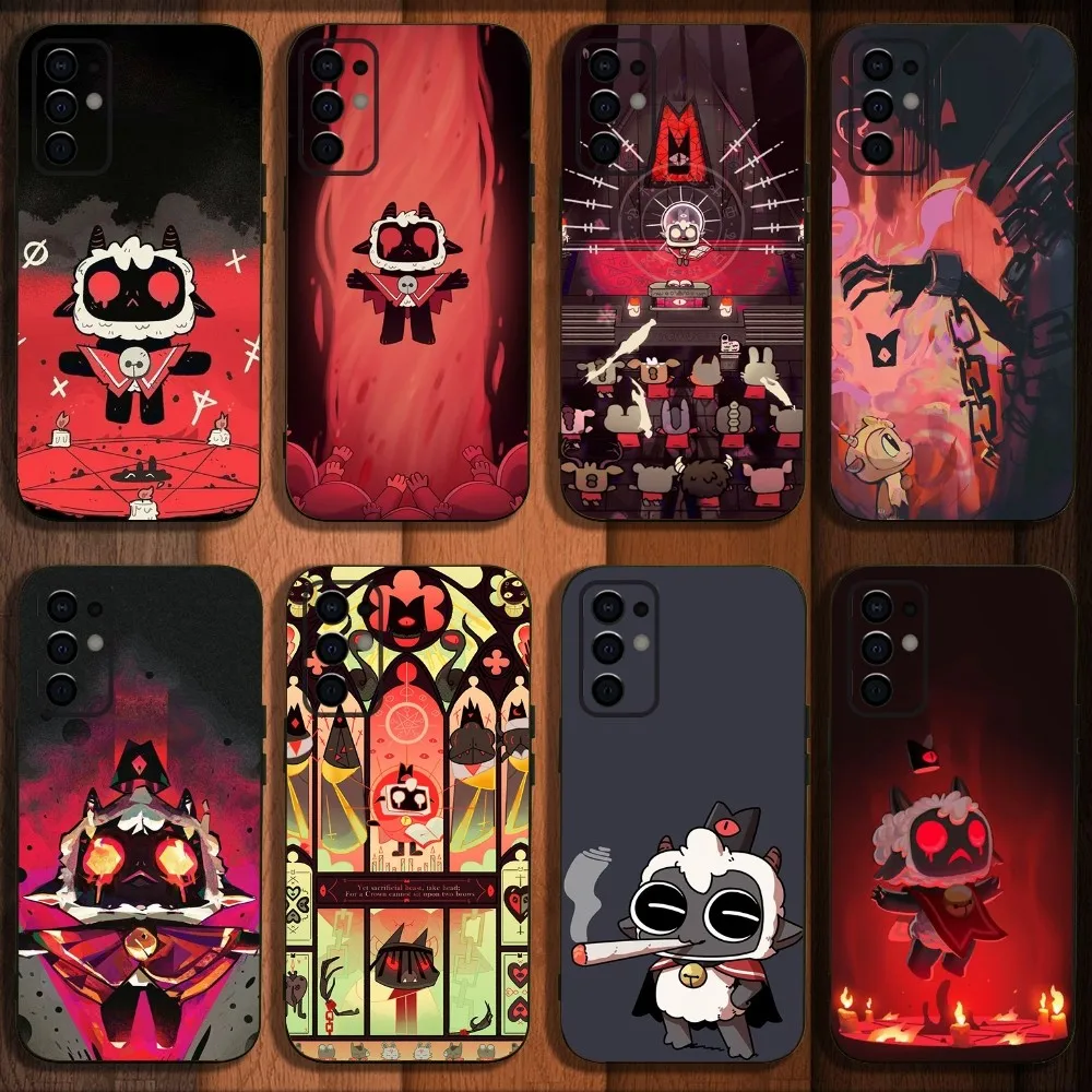 Game Cult Of The Lamb Phone Case For Samsung S24,S21,S22,S23,S30,Ultra,S20,Plus,Fe,Lite,Note,10,9,5G Black Soft Cover