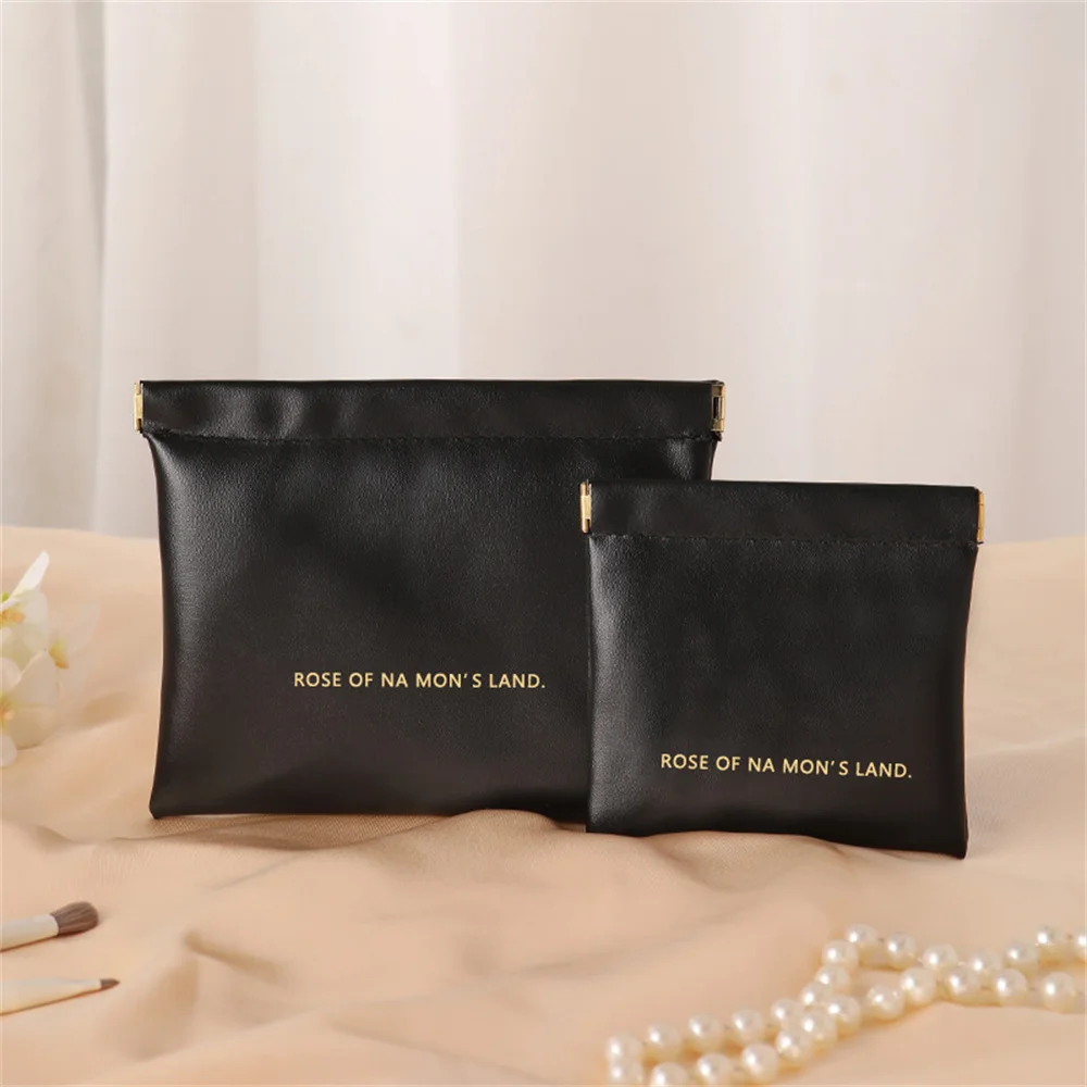 Small Makeup Bag Data Mini Portable Cable Digital Storage Bag Automatically Closes Wired Earphones Carrying Bag Power Charger