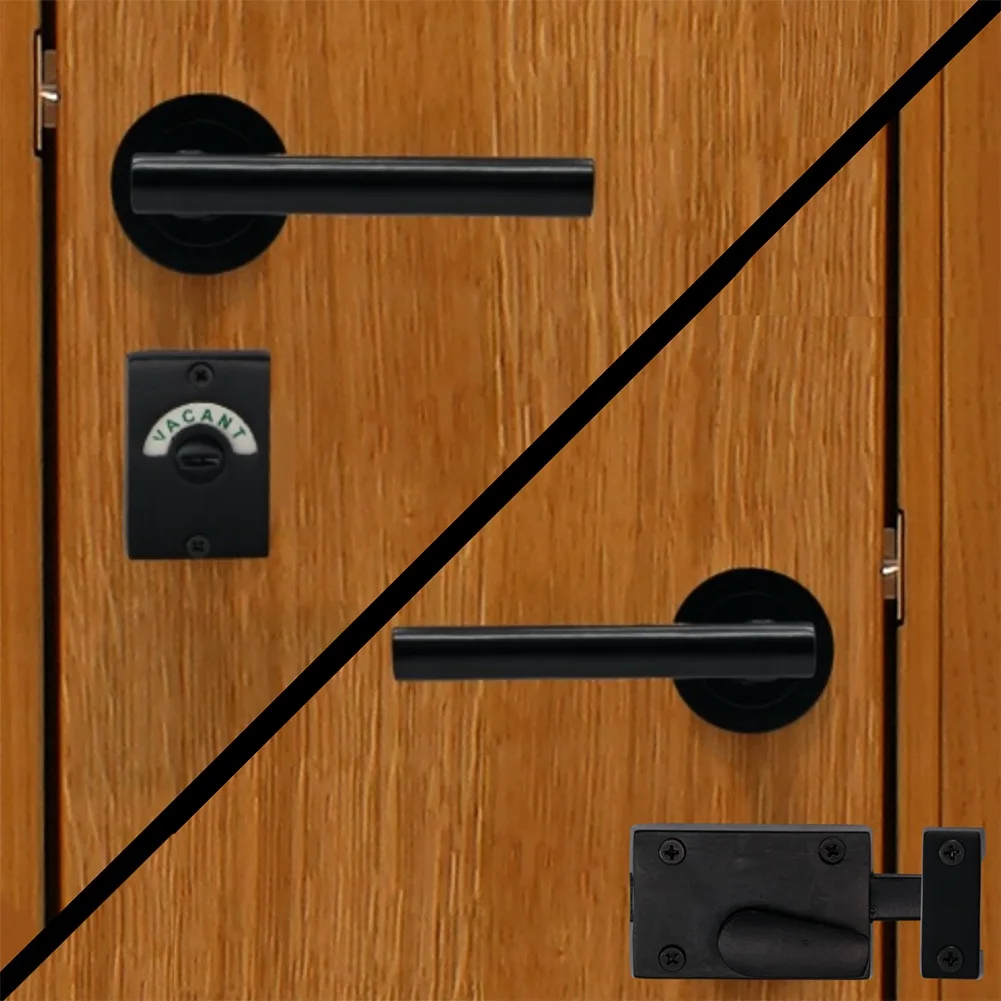 

LEDs Bathroom Privacy Toilet Door Lock Matt PCS Package Content Screw Stable And Reliable Anti Theft Bathrooms