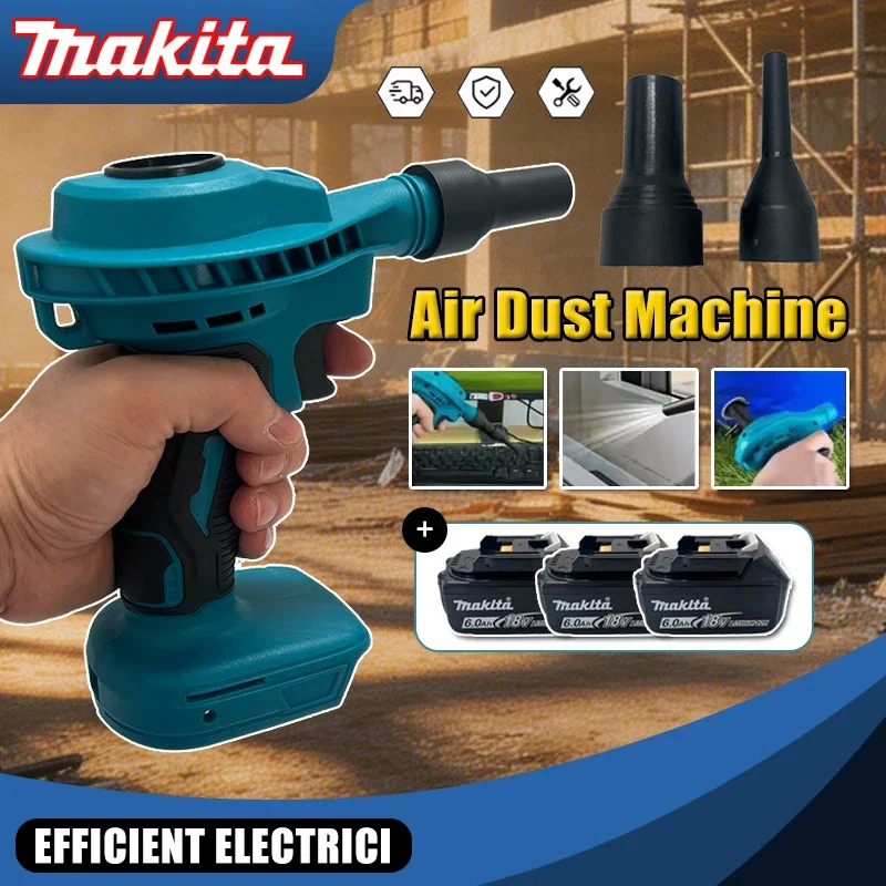 

Makita 2 IN 1 Cordless Air Dust Machine Efficient Rechargeable Vacuum Clean Inflator Computer Cleaning Power Tool For 18VBattery