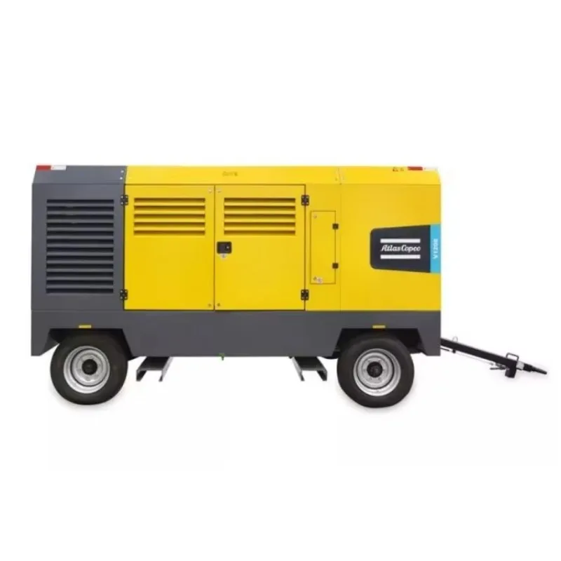 Atlas Copco Y1200 Caterpillar Motor R remolques Equipos Serie de perforación Y1300 Compresores de aire diésel móviles grandes de alta presión