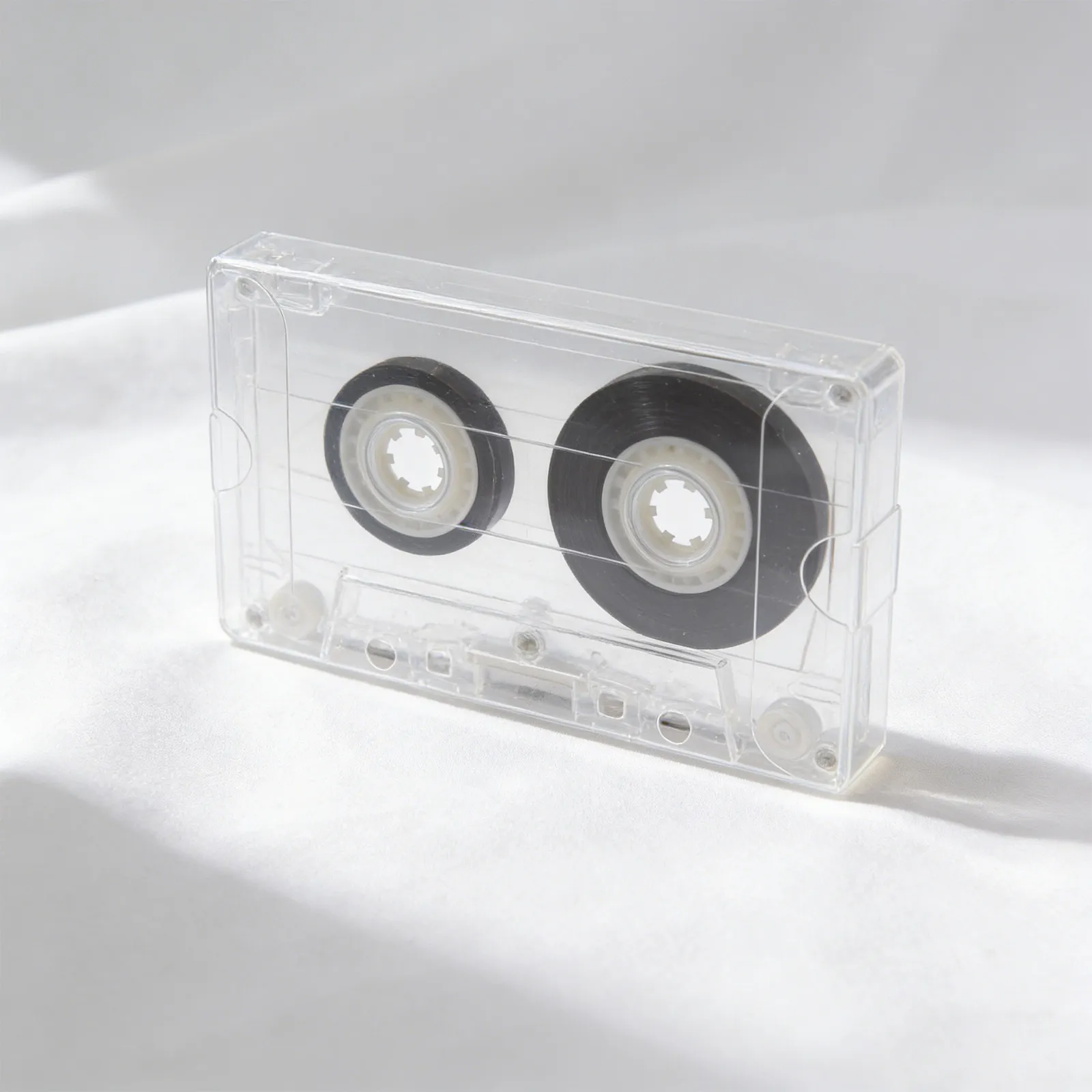 6Pcs Clear PVC Cassette Tape Storage Case for Audio Cassette Preservation Dustproof Moisture Resistant Stackable Portable