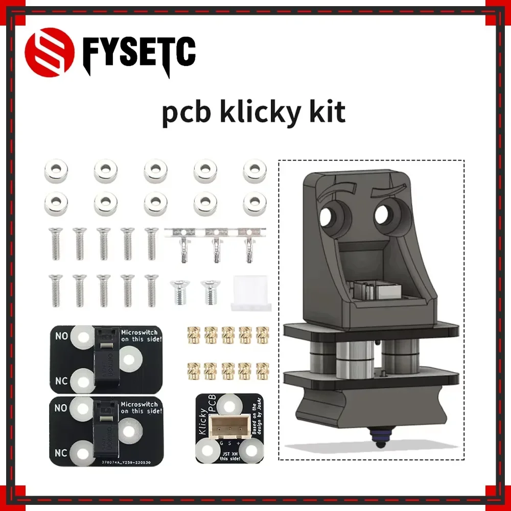 

FYSETC PCB Klicky Kit Z комплекты автоматического выравнивания 3D-принтер Auto D2F-01/D2F-01L/D2HW-A201D для комплекта зондов Voron Klicky Impressora 3D