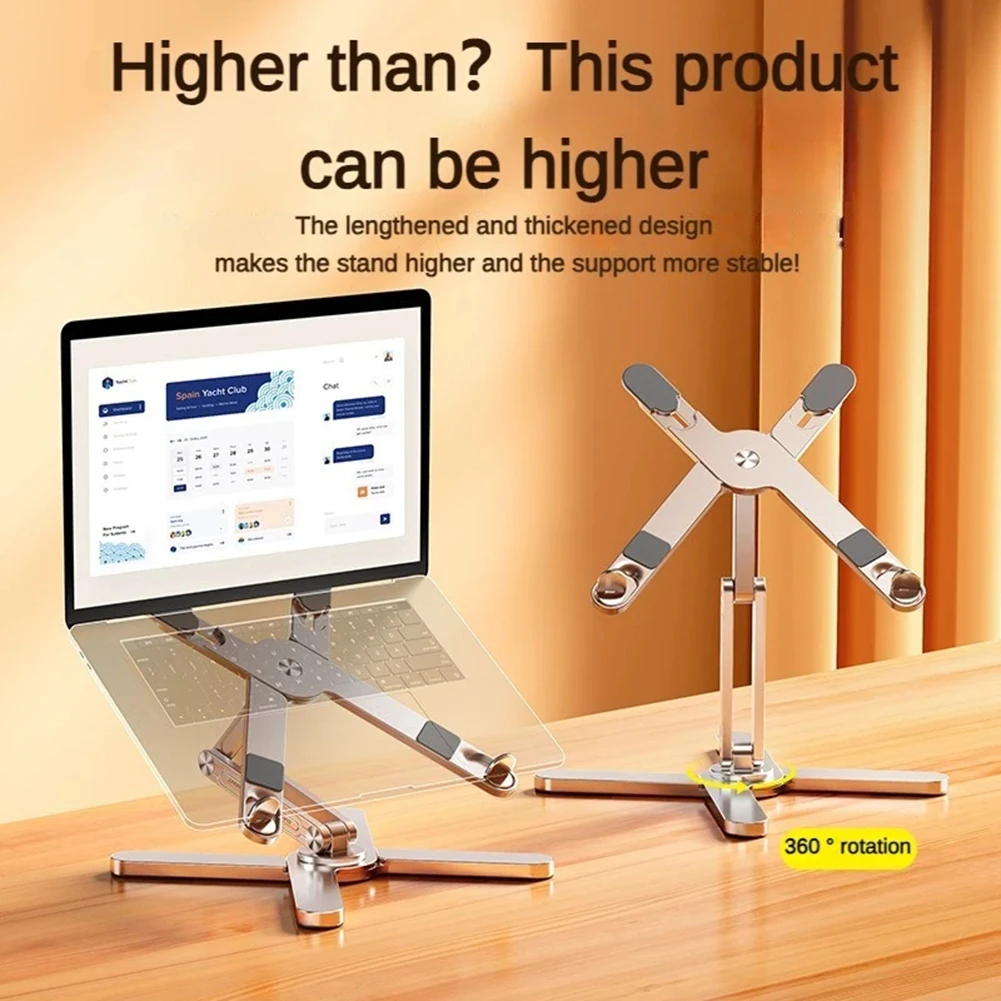 

Aluminum Alloy Laptops Rotatable Stand Universal Tablet Support Bracket For Home Outdoor Office