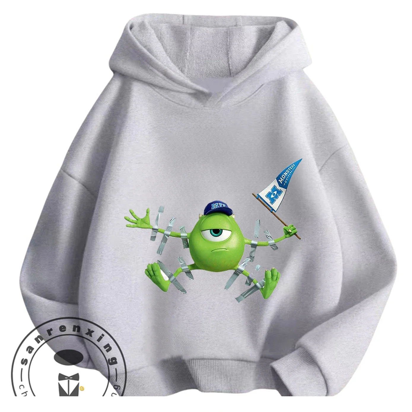 

Cute And Warm Monsters Inc Cartoon Zip Hoodie For Boys Girls 3-14 Years Fan Favorite Style