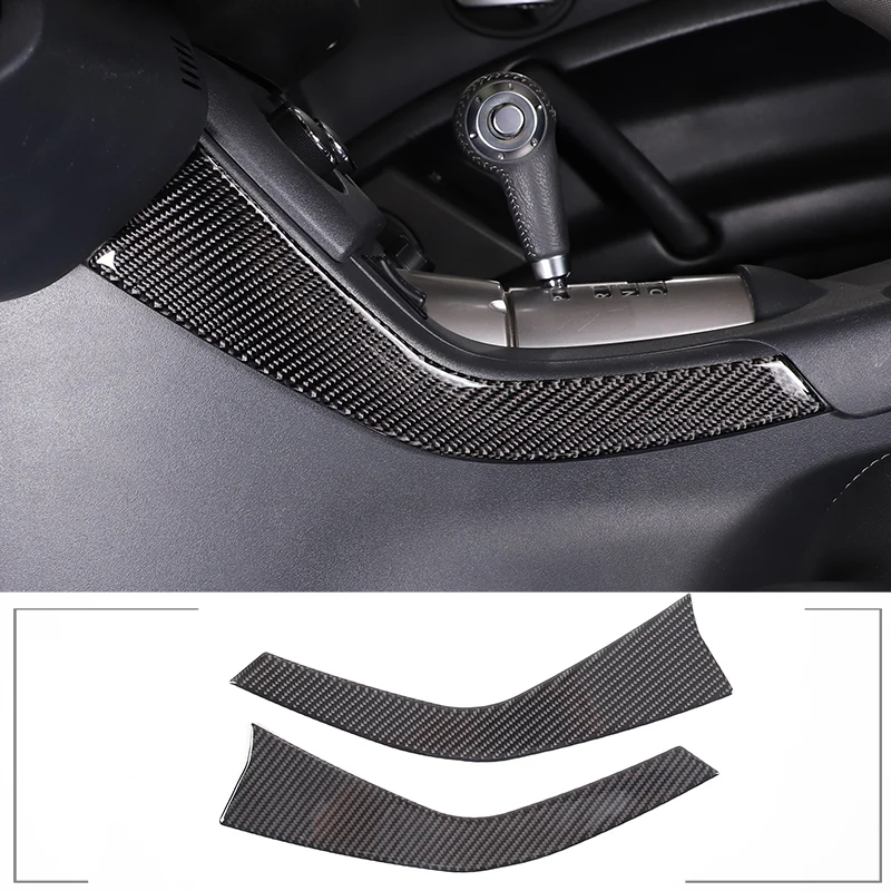 For Mitsubishi Eclipse 2006-2011 Soft Carbon Fiber Car Central Control Gear Shift Air Outlet Frame Panel Sticker Car Accessories - view 4