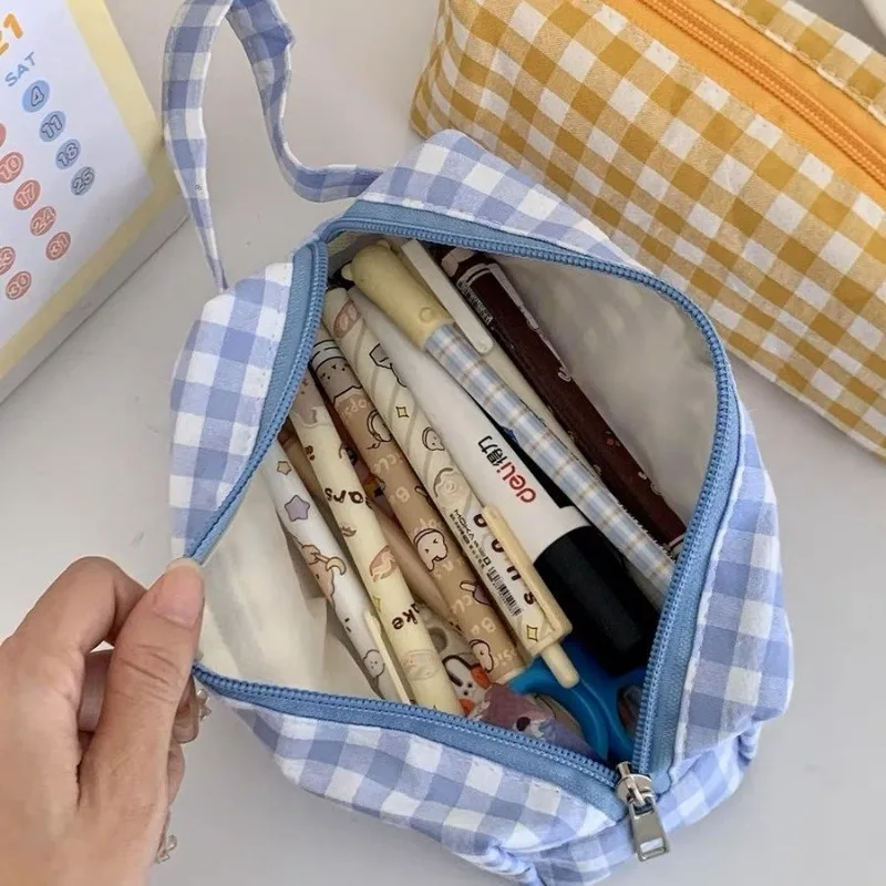 Imagem -03 - Mini Lápis Bolsa Ins Simplicidade Criativo Bonito Pen Bolsa Coreano Moda Papelaria Bolsa de Armazenamento Kawaii Suprimentos de Estudante Novo 2024