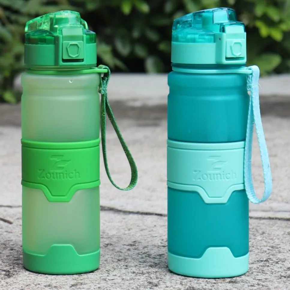 ZOUNICH Hot Sale Sports Water Bottles Portable LeakProof Bottles Outdoor Travel Plastic Drinkware BPA Free 400/500/700/1000ML images - 6