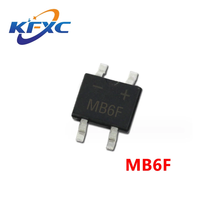 50pcs/Lot MB6S MB10S MB6F MB10F SOP-4 Bridge Rectifier