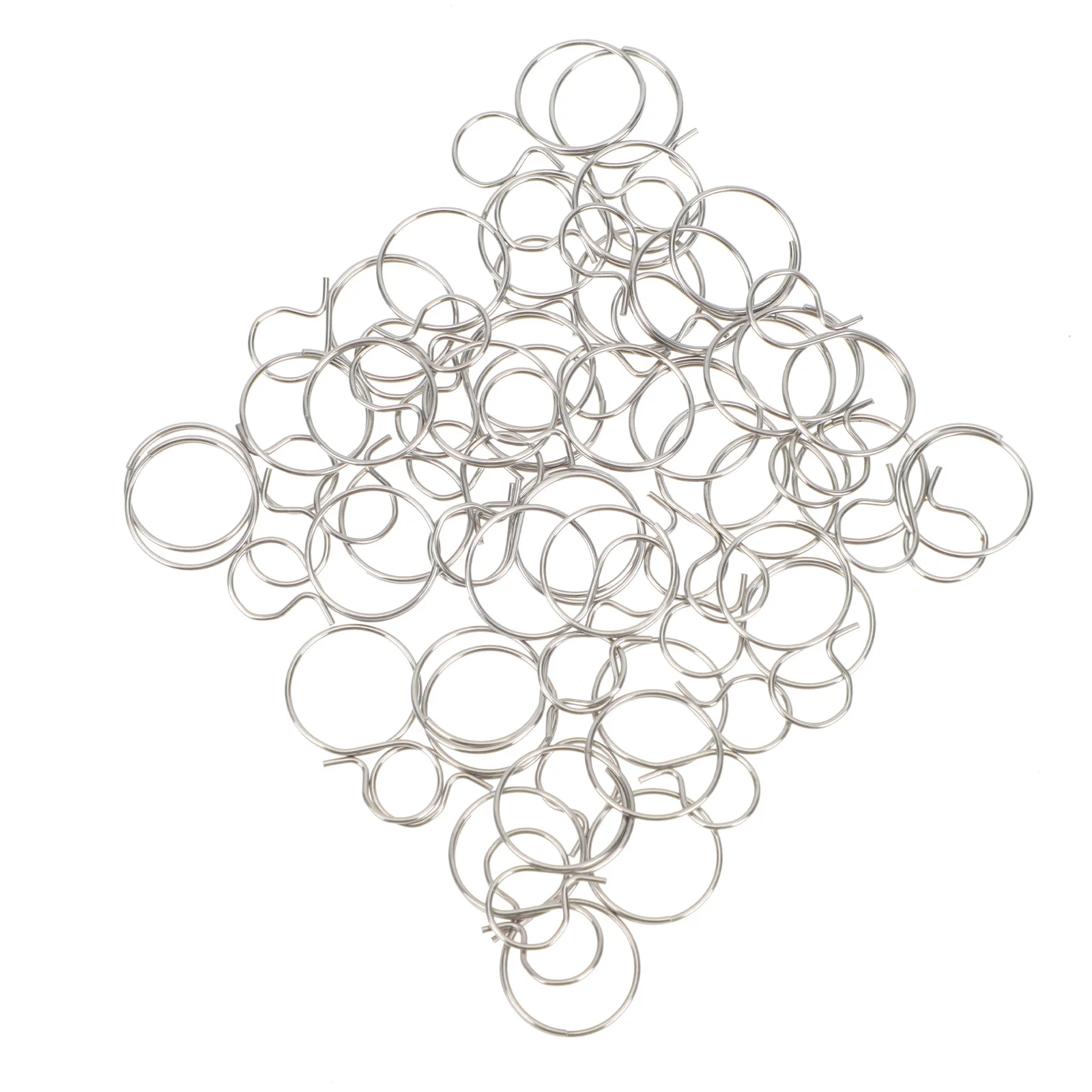 40Pcs Chandelier Connection Ring Durable Metal Crystal Pendant Connector for Home Lighting Decoration