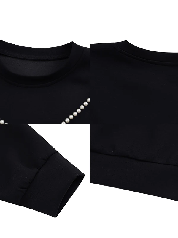 เสื้อสเวตเตอร์แฟชั่นทรงหลวมสำหรับผู้หญิง ฤดูใบไม้ร่วง 2025 รุ่นใหม่ ไซส์ใหญ่ สไตล์ยุโรป เสื้อผ้าผู้หญิง