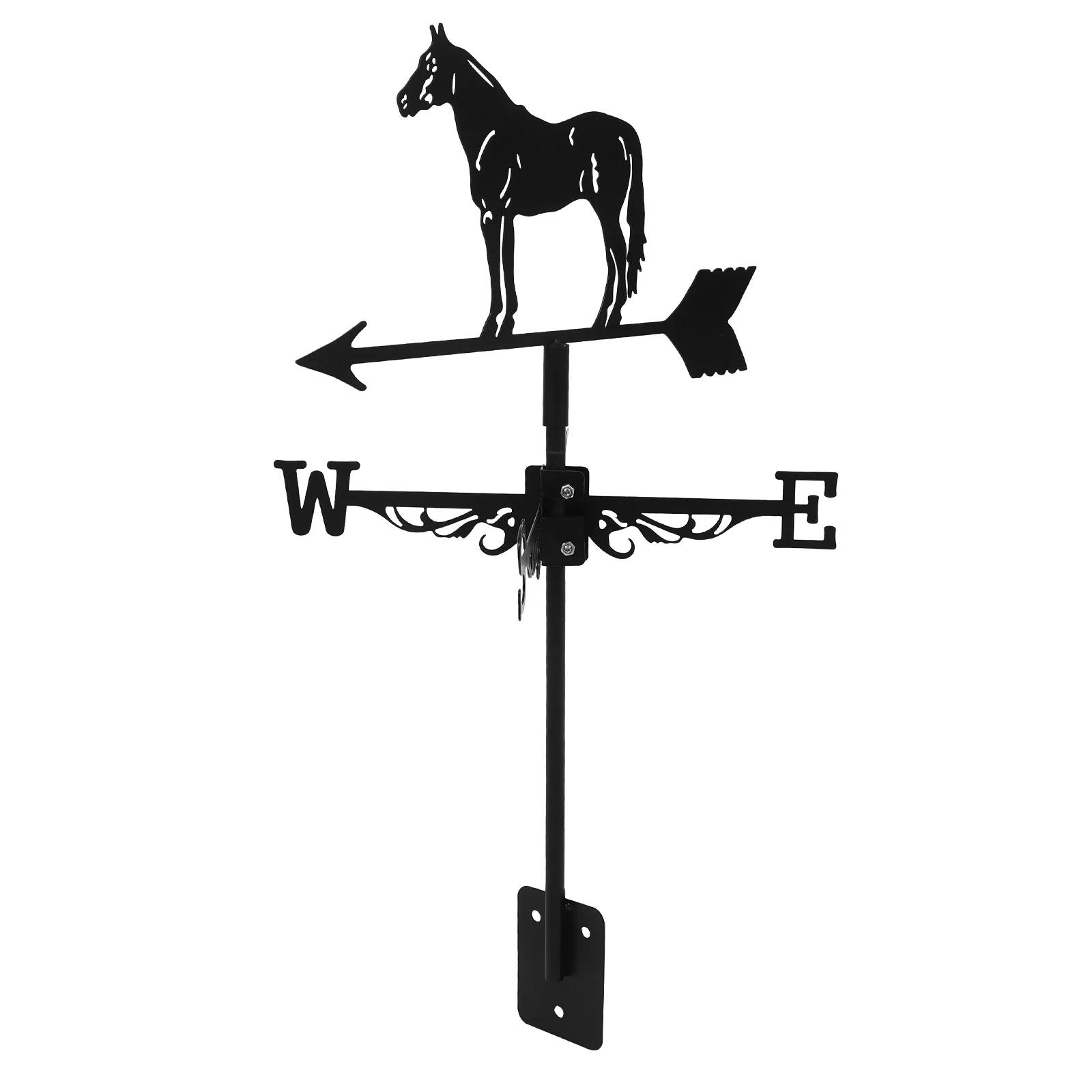 Outdoor Weather Vane for Direction Indicator Stainless Steel Portable Weathervane Iron Roof