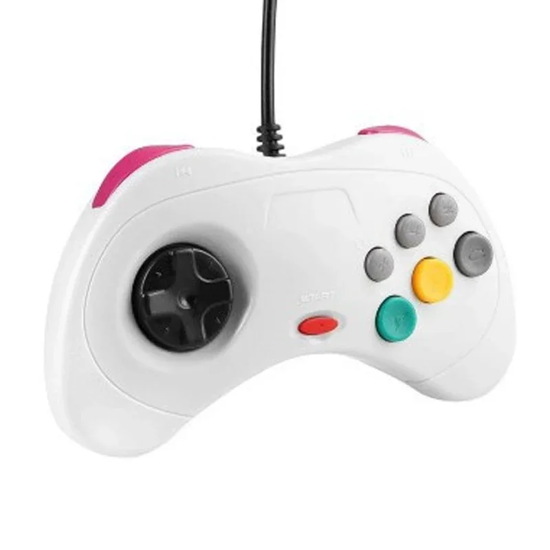 6-przyciskowy klasyczny przewodowy gamepad USB dla Segas Saturn Gamepad JoyPad dla SEGAs Saturn Joystick systemu dla PC dla Mac — zdjęcie produktu 4