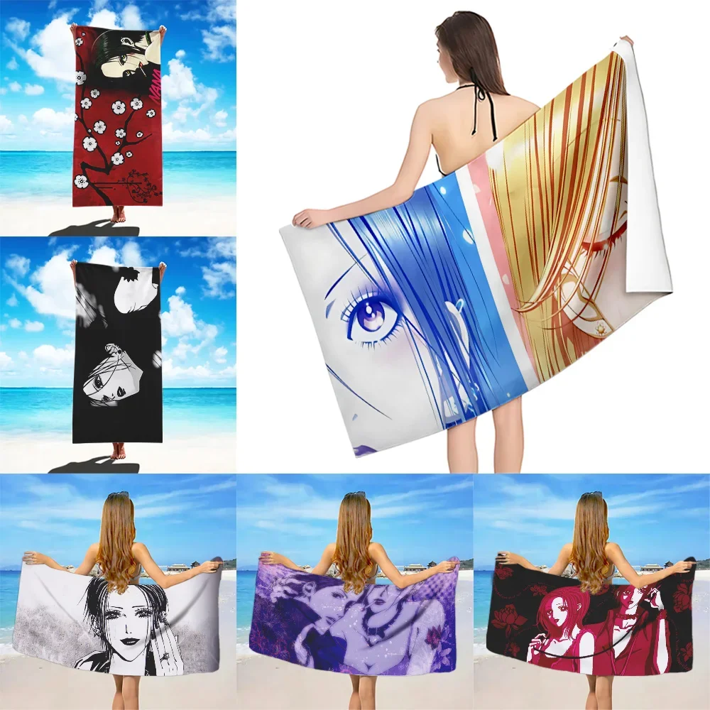 

A-Anime N-NANA Beach Towels Microfiber Sand Free Quick Dry Soft Sandproof Pool Towels Gift for Women Travel Gym Shower Camping