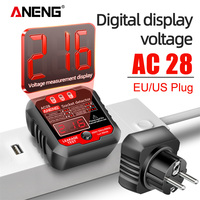 ANENG AC28 Digital Display Socket Tester UK US EU Plug Polarity Phase Pheck Detector Voltage Test Multi-function Electroscope