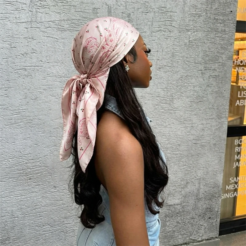 Foulard carré en Satin pour fe - Face Scarf Mask avis et prix