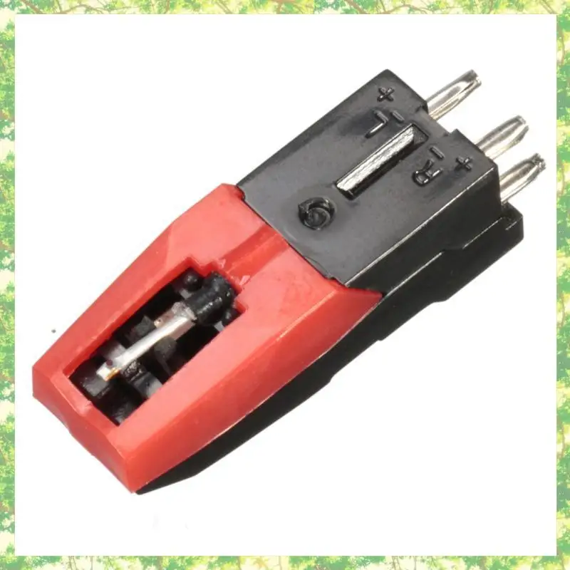 Smart-2 個ターンテーブルダイヤモンドスタイラス蓄音機ターンテーブルビニール Lp 蓄音機レコード針アクセサリースタイラス & レッド & ブラック