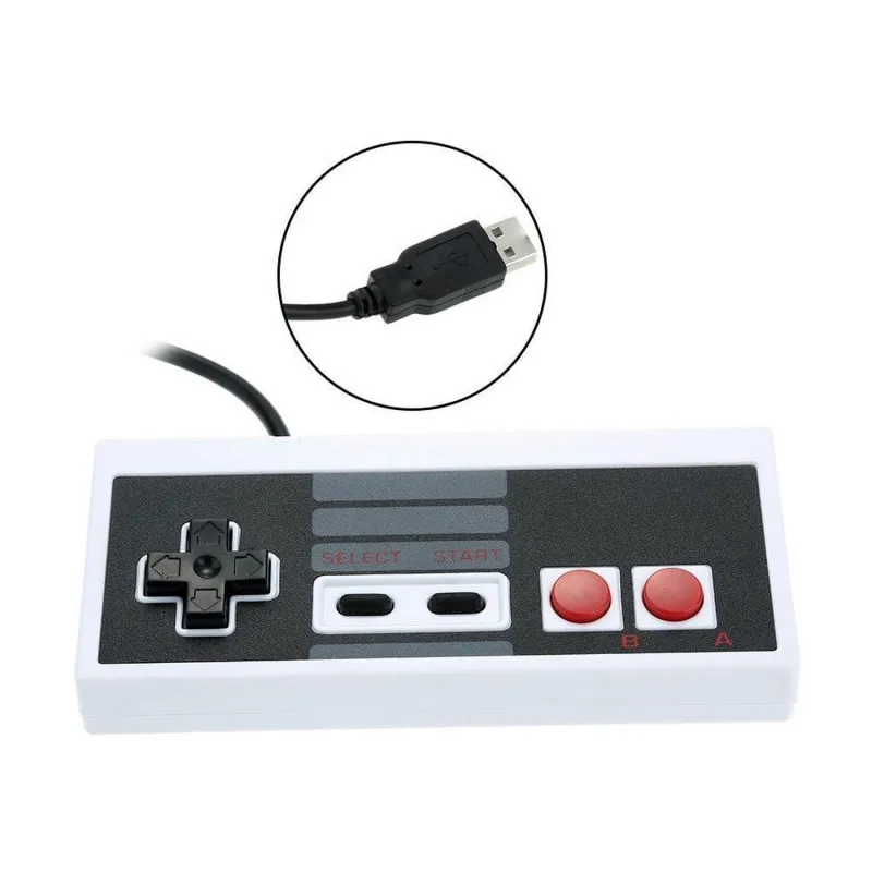 Retro Nintendo Nes Usb Pc/Mac Controller - New! Plug N' Play