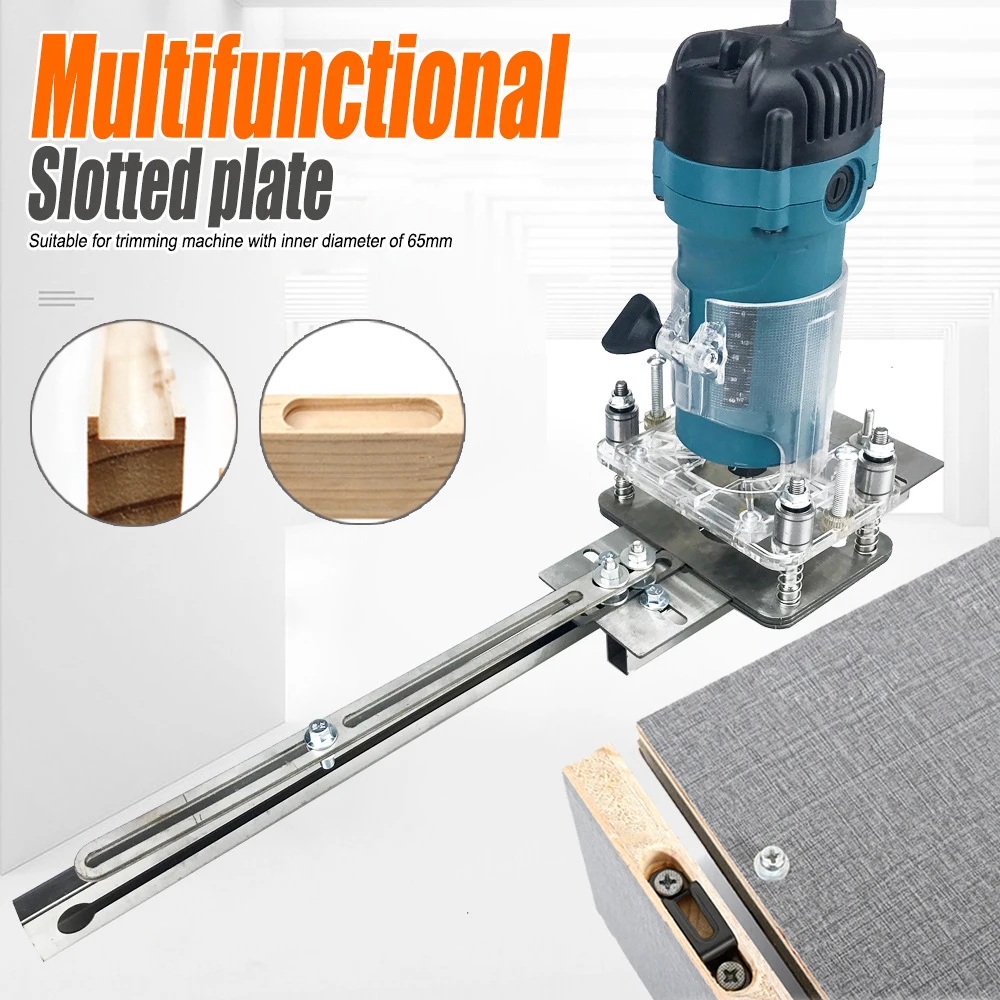 

2-in-1 Connector Slotter Wardrobe Concealed Clip Hinge Hole Opener Mold Trimming Machine Woodworking Tool
