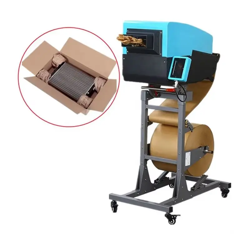 Protective Cushioning Packaging Material Void Filling 350W Kraft Paper Cushion Machine