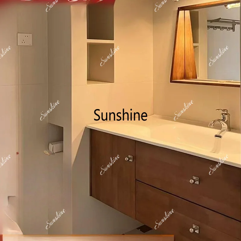 

Bathroom cabinet combination ceramic integrated basin antique toilet washstand