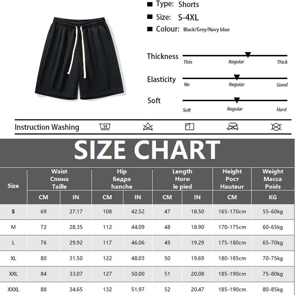 Mode männer Strand Shorts Lustige Grafiken Drucken Sweat Pant Hip Hop Atmungsaktive Sport Casual Shorts Jogginghose Reithose – Detail 1