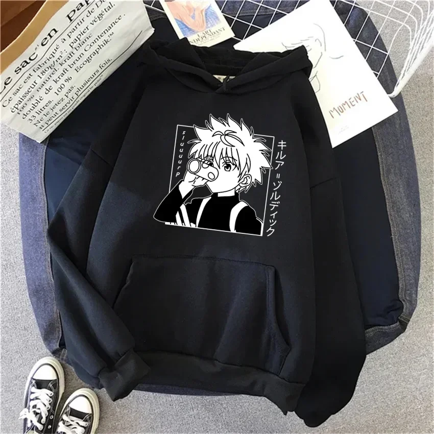 Hunter X Hunter Anime Hoodie voor Mannen Vrouwen Kurapika Manga Sweatshirts Fleece Herfst Winter Gothic Harajuku Capuchon