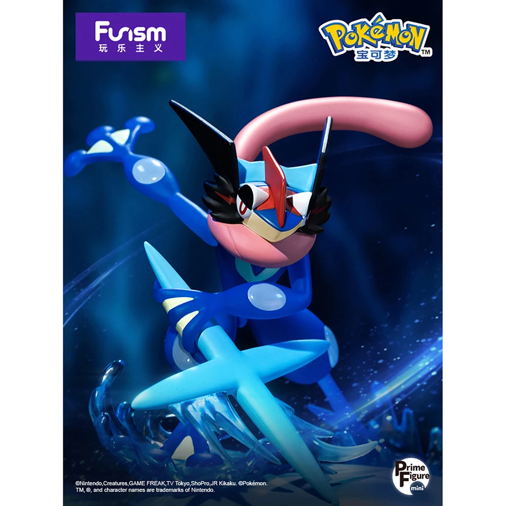 Original Funism Pokemon Lucario Greninja Desktop Decoration Figures Phone Holder Model Toys for Fans Boys Pokemon Model