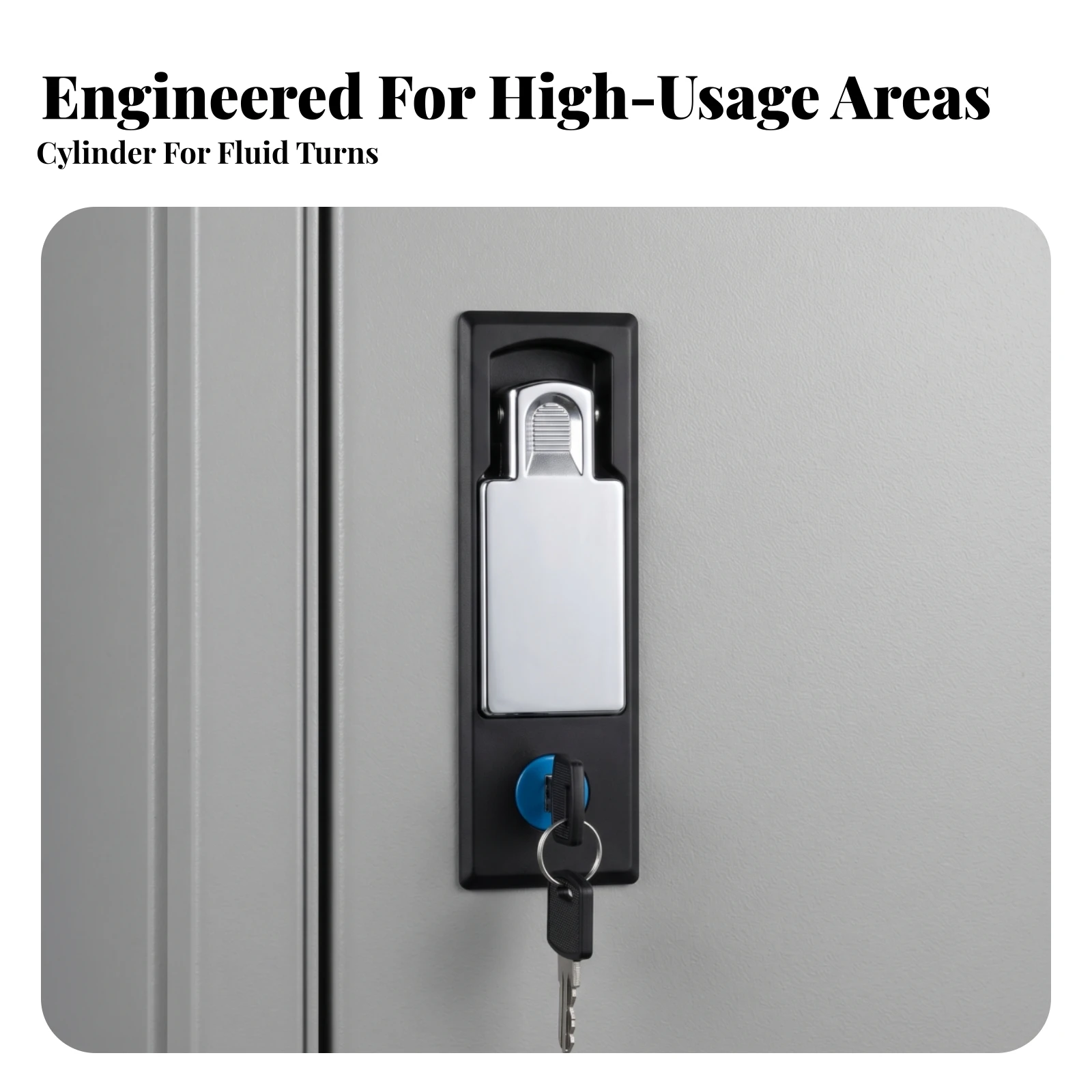 Flat Cabinet Lock Secure Cabinet Lock with Key Locks Sturdy Hardware Sturdy for Control Box