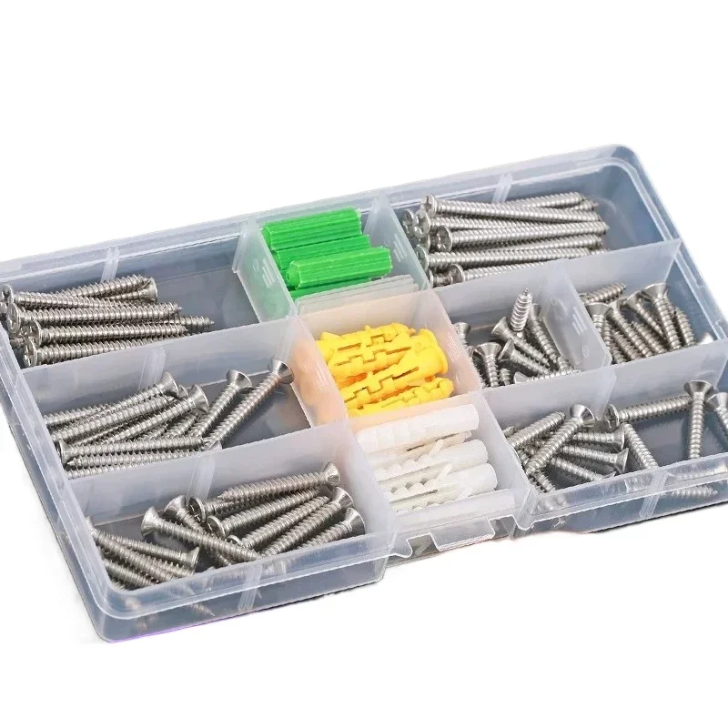 Household hardened self-tapping screws, screw plug set, wall screw screws M3-M5