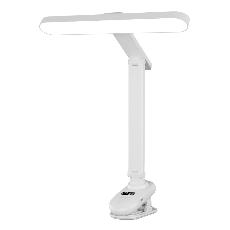 

Single head clip clock eye protection desk lamp dormitory student typec charging desk bedroom reading desk lamp