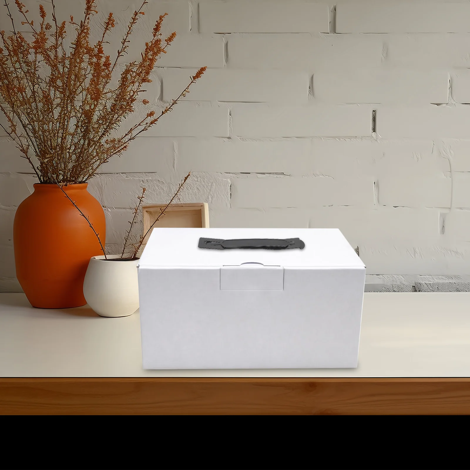 100 Sets Cardboard Boxes Carton Handle Carrying Handles for Milk Shipping Black Lifting