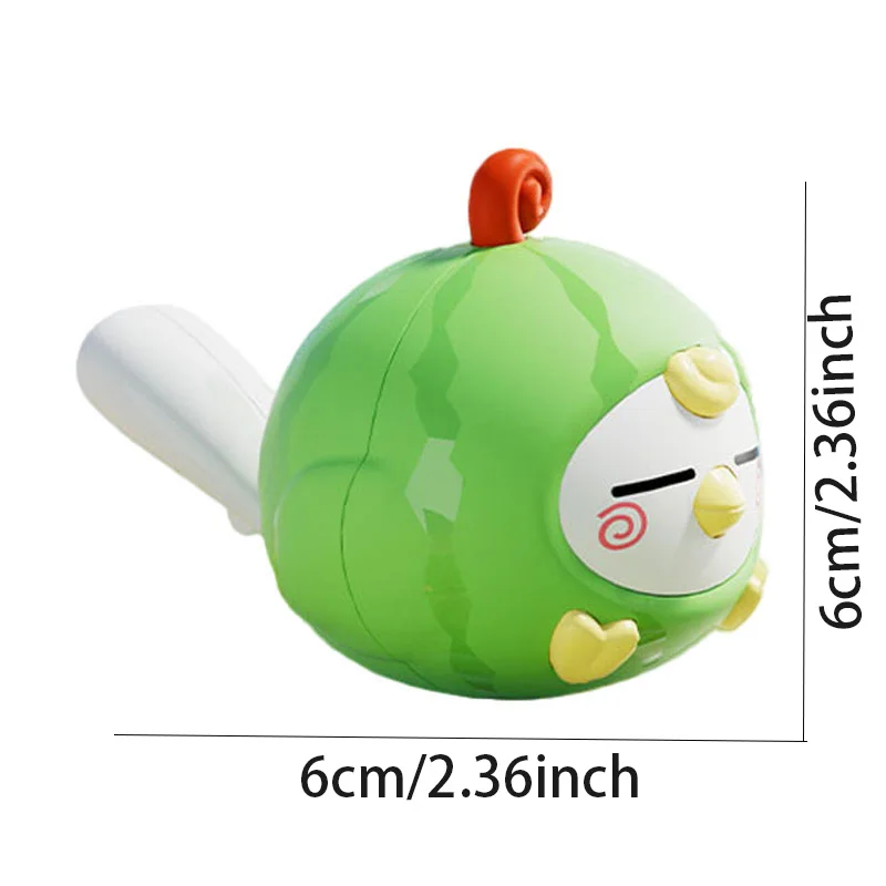 Cartoon Fruit Whistle Toy Bird Call Simulation Musical Instrument Oral Sensory Training Food Grade Teething Safe Breath Practice