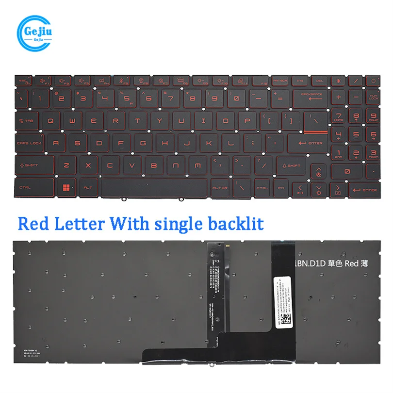 New ORIGINAL Laptop Keyboard For MSI Katana GF66 GF76 GL66 11UD GL76 Z16 MS-1582 MS-1581 MS-1583 MS-17L1 MS-17L2 MS-17H3